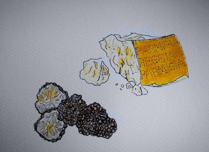 Hunebedjes parmezaanse kaas met truffel (Verpakt per 7)